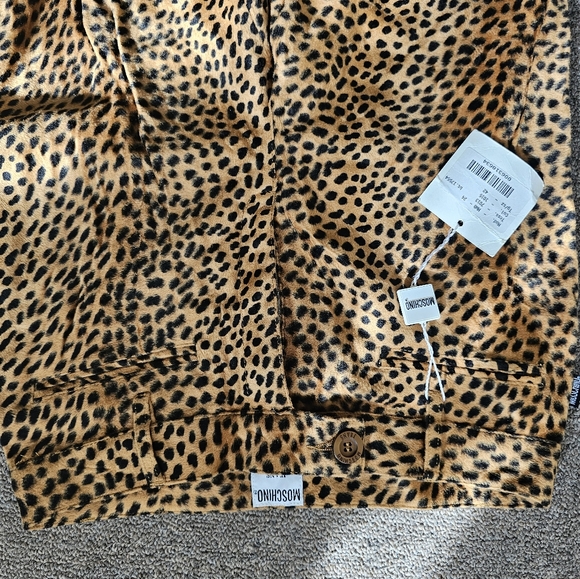 Beautiful vintage MOSCHINO silk animal print jeans - Picture 3 of 3